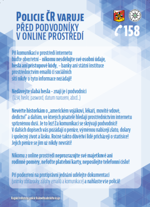 POLICIE ČR VARUJE